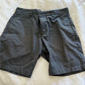 RVCA Men's Charcoal Flat Front Shorts